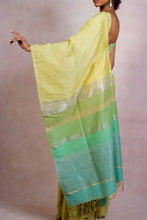 Load image into Gallery viewer, Sunny Spring Handloom Saree