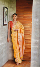 Load image into Gallery viewer, Urban Drape Golden Haze Handwoven Saree