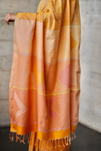 Load image into Gallery viewer, Urban Drape Golden Haze Handwoven Saree