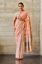 Load image into Gallery viewer, Urban Drape Blush Sunset Handwoven Saree