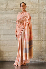 Load image into Gallery viewer, Urban Drape Blush Sunset Handwoven Saree
