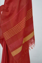 Load image into Gallery viewer, Urban Drape Scarlet Time Handwoven Saree
