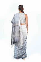 Load image into Gallery viewer, Urban Drape Faded Mesh Handwoven Saree