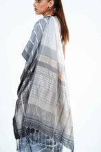 Load image into Gallery viewer, Urban Drape Faded Mesh Handwoven Saree
