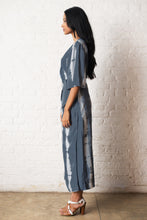 Load image into Gallery viewer, Grey Kimono Wrap Dress