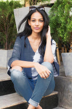 Load image into Gallery viewer, Grey Tie Dye Top