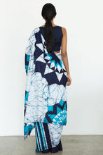 Load image into Gallery viewer, Urban Drape Blue Maasai Jewels Saree - Fashion Market.LK