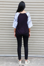 Load image into Gallery viewer, Batik Clubs Top - Black - Fashion Market.LK