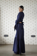 Load image into Gallery viewer, Gaia Maxi Wrap Skirt - Navy
