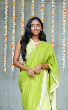 Load image into Gallery viewer, Urban Drape Crystal Glow Handwoven Saree