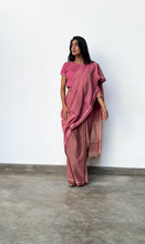 Load image into Gallery viewer, Urban Drape Vintage Pink Handwoven Saree

