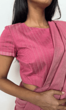 Load image into Gallery viewer, Urban Drape Vintage Pink Handwoven Saree
