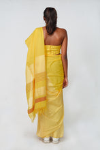 Load image into Gallery viewer, Urban Drape Amber Chic Handwoven Saree
