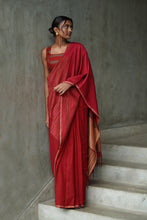 Load image into Gallery viewer, Urban Drape Anvitha Ruby Handwoven Saree
