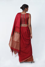 Load image into Gallery viewer, Urban Drape Anvitha Ruby Handwoven Saree
