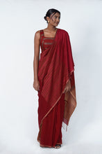 Load image into Gallery viewer, Urban Drape Anvitha Ruby Handwoven Saree
