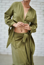 Load image into Gallery viewer, Kima Wrap Top - Olive
