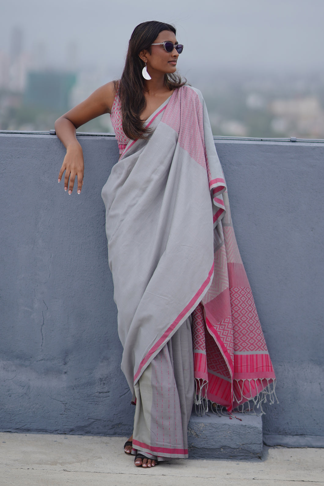 Urban Drape Meera Dusk Handwoven Saree