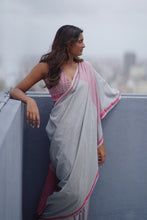Load image into Gallery viewer, Urban Drape Meera Dusk Handwoven Saree
