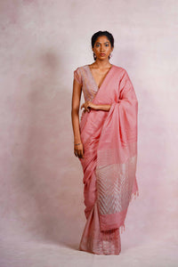Pink Lily Handloom Saree
