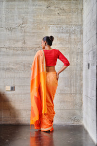 Urban Drape Afterglow Handwoven Saree