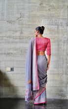 Load image into Gallery viewer, Urban Drape Night Light Handwoven Saree
