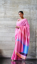 Load image into Gallery viewer, Urban Drape Lush Sky Handwoven Saree
