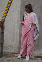 Load image into Gallery viewer, Urban Drape Pink Shift Handwoven Saree

