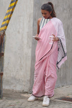 Load image into Gallery viewer, Urban Drape Pink Shift Handwoven Saree

