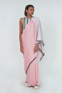 Urban Drape Pink Shift Handwoven Saree