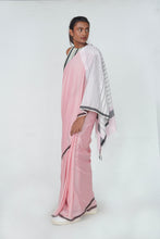 Load image into Gallery viewer, Urban Drape Pink Shift Handwoven Saree
