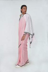 Urban Drape Pink Shift Handwoven Saree