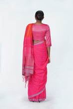 Load image into Gallery viewer, Urban Drape Saanvi Blush Handwoven Saree
