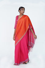 Load image into Gallery viewer, Urban Drape Saanvi Blush Handwoven Saree

