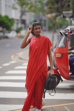 Load image into Gallery viewer, Urban Drape Scarlet Time Handwoven Saree
