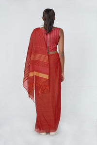 Urban Drape Scarlet Time Handwoven Saree