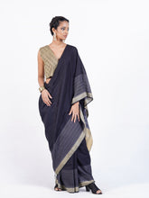 Load image into Gallery viewer, Aztec Gold Urban Drape Handwoven Saree
