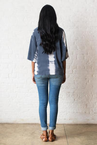 Grey Tie Dye Top