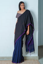 Load image into Gallery viewer, Urban Drape Sable Ray Handwoven Saree
