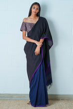 Load image into Gallery viewer, Urban Drape Sable Ray Handwoven Saree
