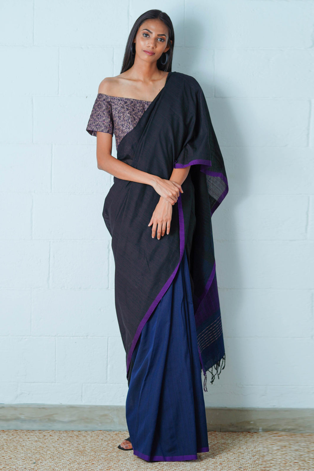 Urban Drape Sable Ray Handwoven Saree