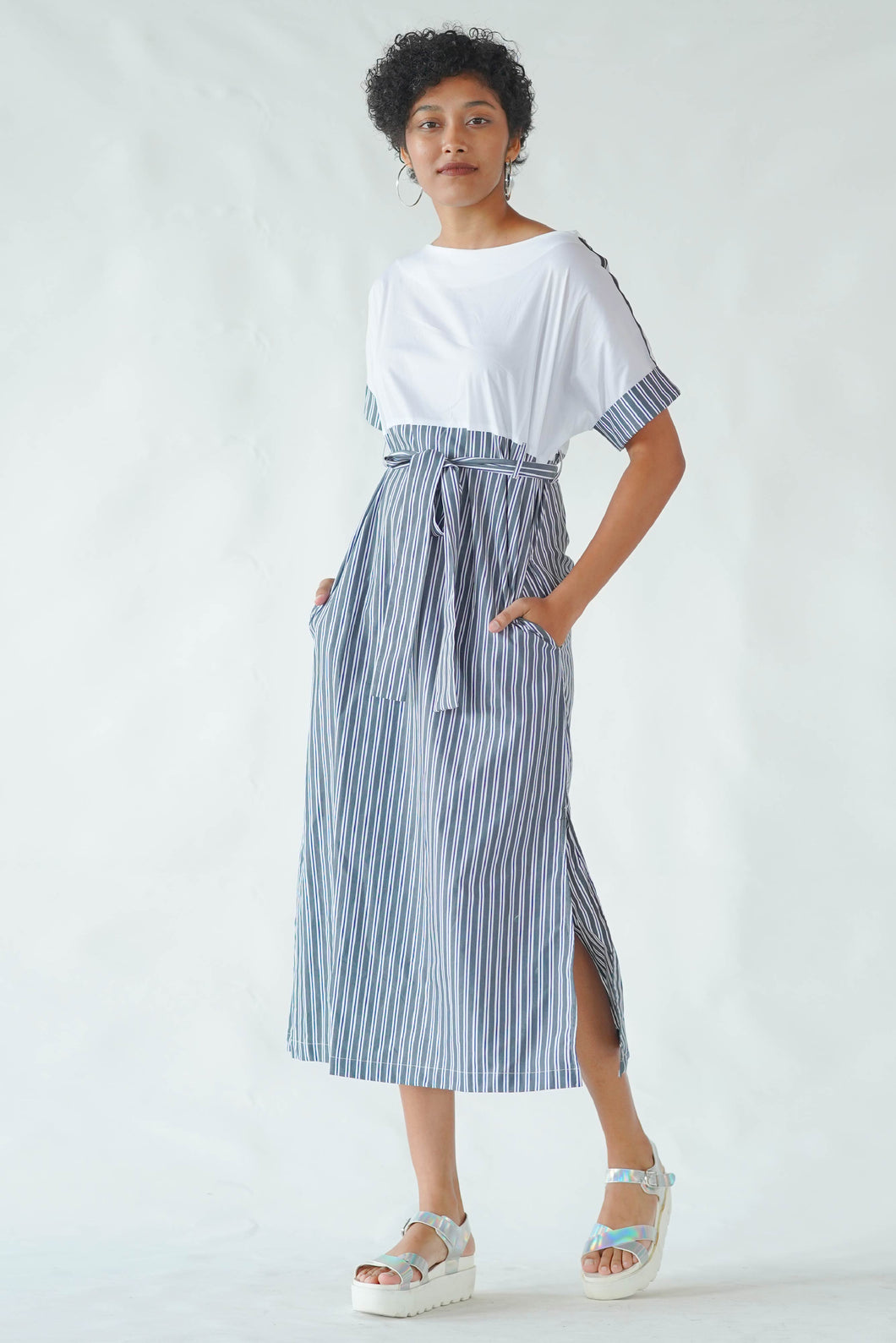 Dream Big Stripe Midi Dress