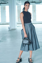 Load image into Gallery viewer, Maxi Black Denim Skirt
