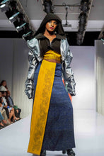 Load image into Gallery viewer, Blue shaded Naga Handloom skirt
