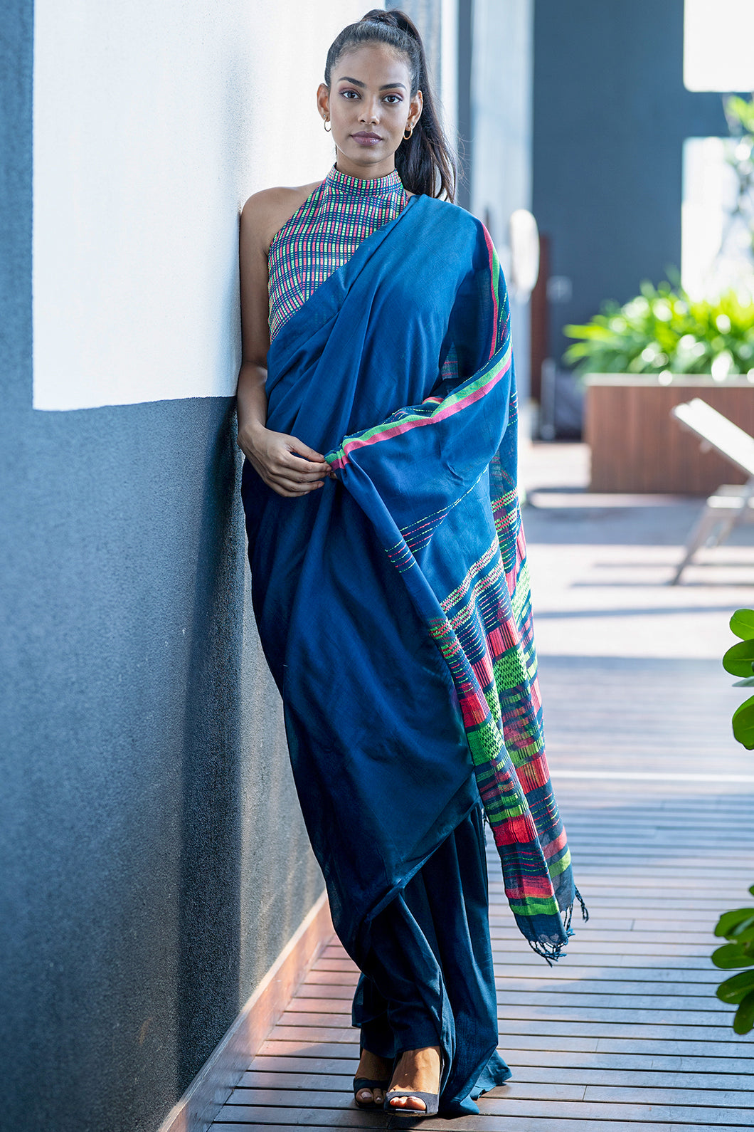 Urban Drape Neon Splash Handwoven Sarees