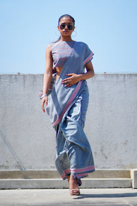 Urban Drape Heritage scrolls Handwoven Saree