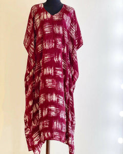 Exclusive Designerwear Batik Silk Long Kaftan