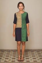 Load image into Gallery viewer, Navy block Batik Shift dress - Fashion Market.LK
