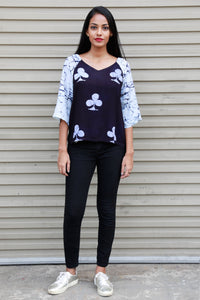 Batik Clubs Top - Black - Fashion Market.LK