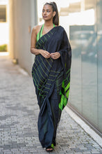 Load image into Gallery viewer, Urban Drape Mint Leaves Saree
